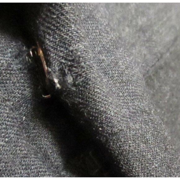 38x31 Vintage 1970's Mens Pants Charcoal Wool SEARS Bootcut Dress Slacks - Picture 8 of 9
